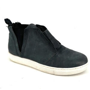Miz mooz boots womens 40 9 gray leather laurent slip on shoes fall casual winter